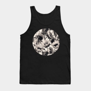 Sunflowers in Soft Sepia Tank Top